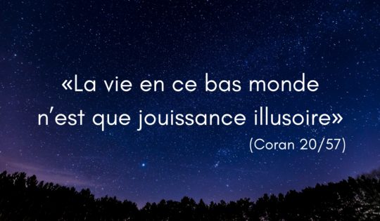 «La vie en ce bas monde n’est que jouissance illusoire»